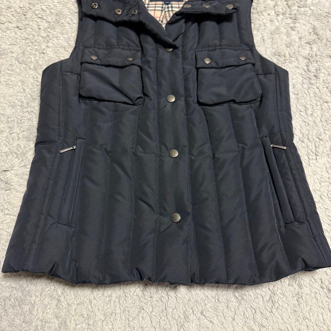 BURBERRY バーバリー ダウンベスト ノバチェック ブラック 40 L