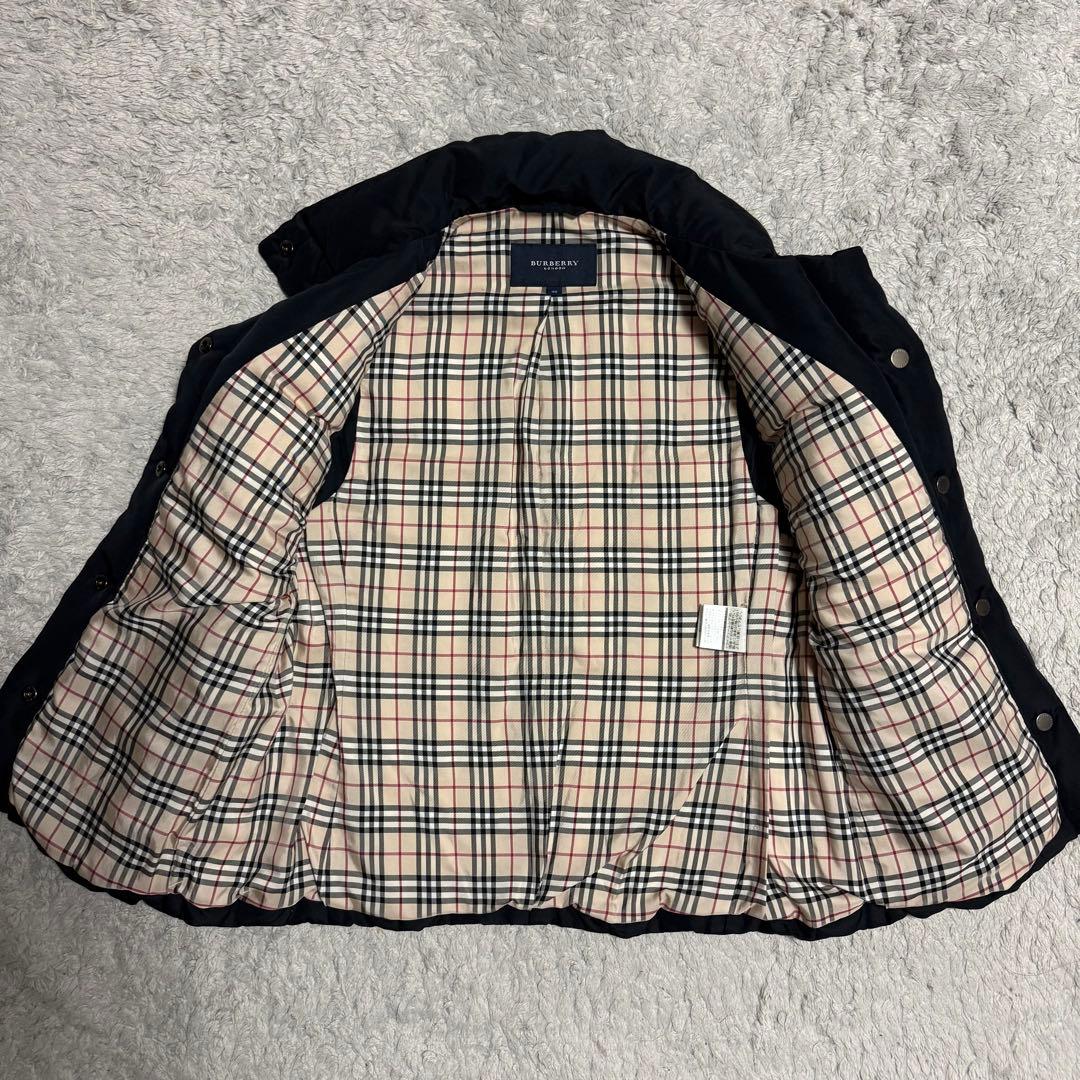 BURBERRY バーバリー ダウンベスト ノバチェック ブラック 40 L