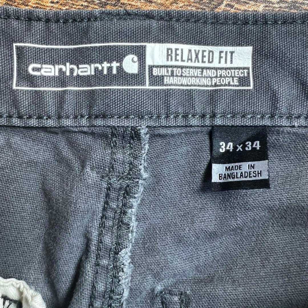 ち*助様 Carhartt ダブルニー ワークパンツ W34 グレー