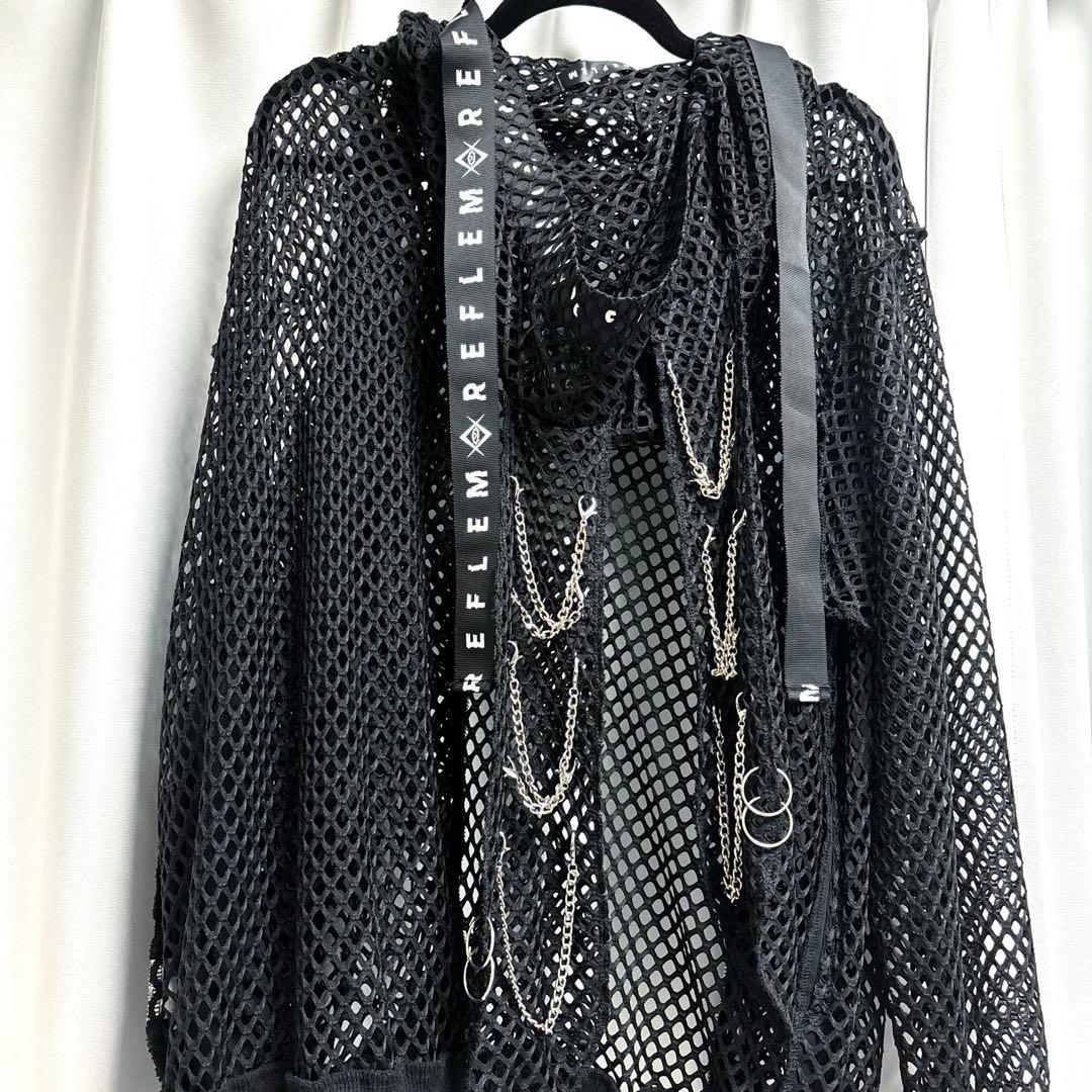 REFLEM レフレム うさ耳メッシュジップアップパーカー