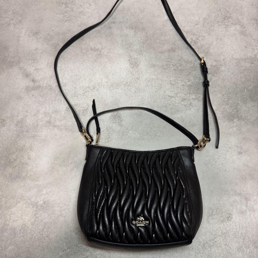 美品 コーチ ショルダーバッグ ハンドバッグ クロスボディ 斜め掛け 2WAY