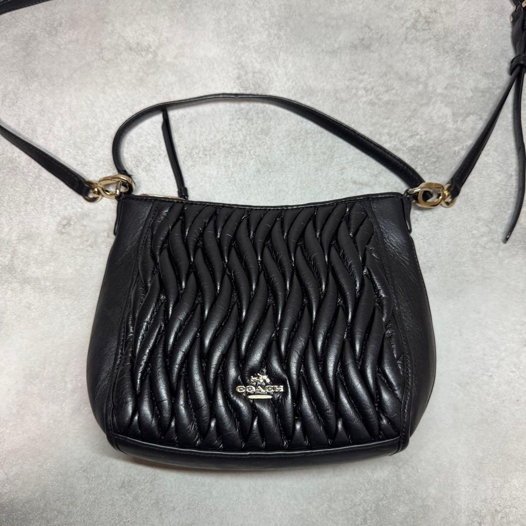 美品 コーチ ショルダーバッグ ハンドバッグ クロスボディ 斜め掛け 2WAY