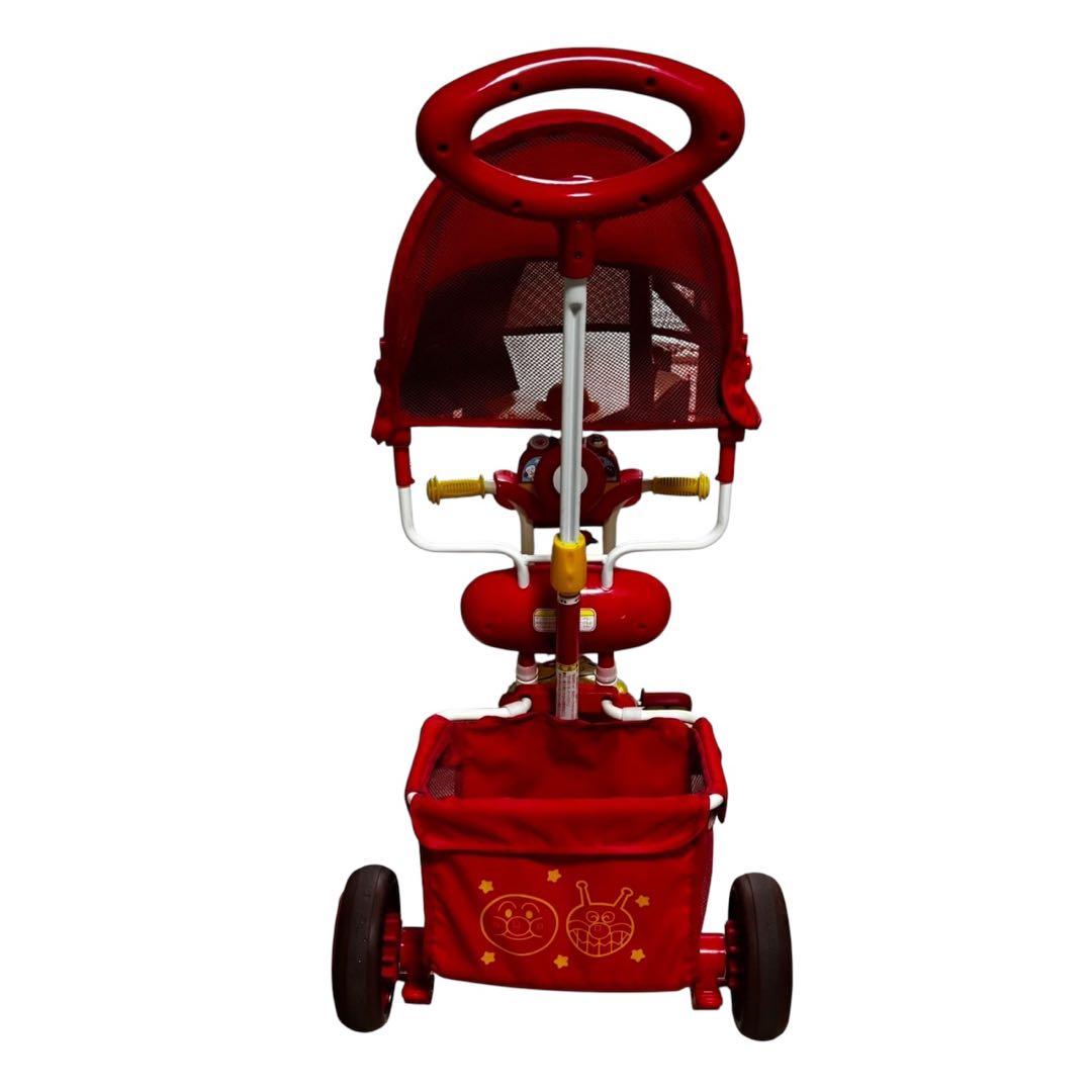 ブザー付き おでかけ三輪車 それいけ！アンパンマン デラックス 赤