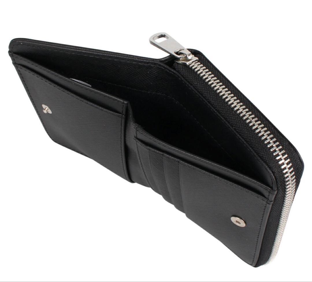 A.B.C. ブラック 二つ折り財布