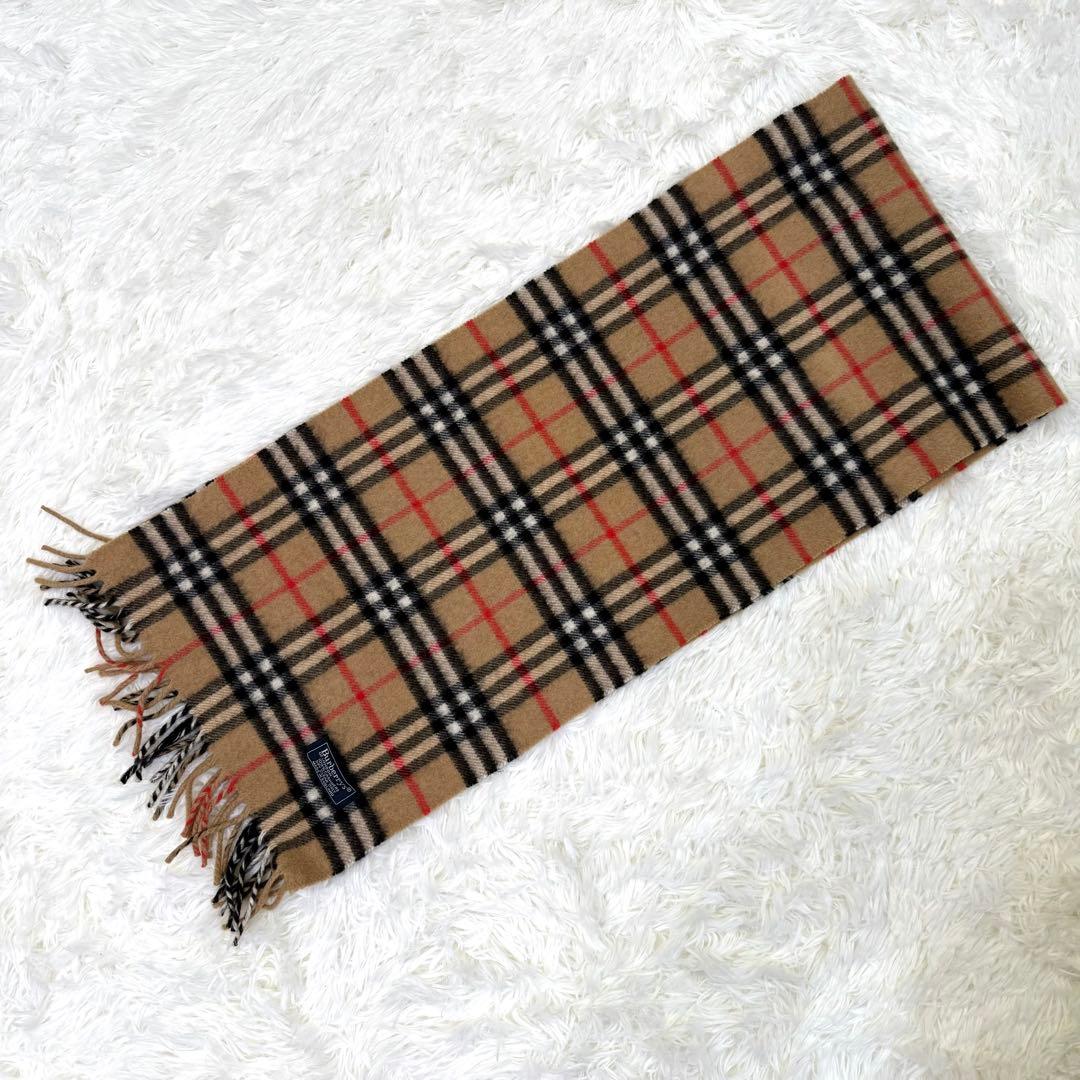 Burberrys バーバリー カシミヤ100% ノバチェック マフラー