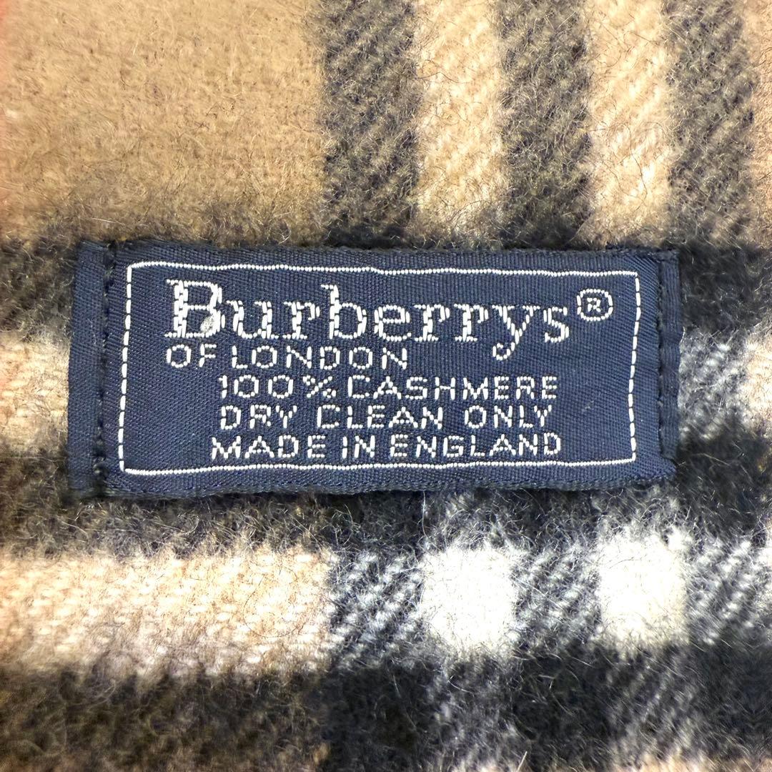 Burberrys バーバリー カシミヤ100% ノバチェック マフラー