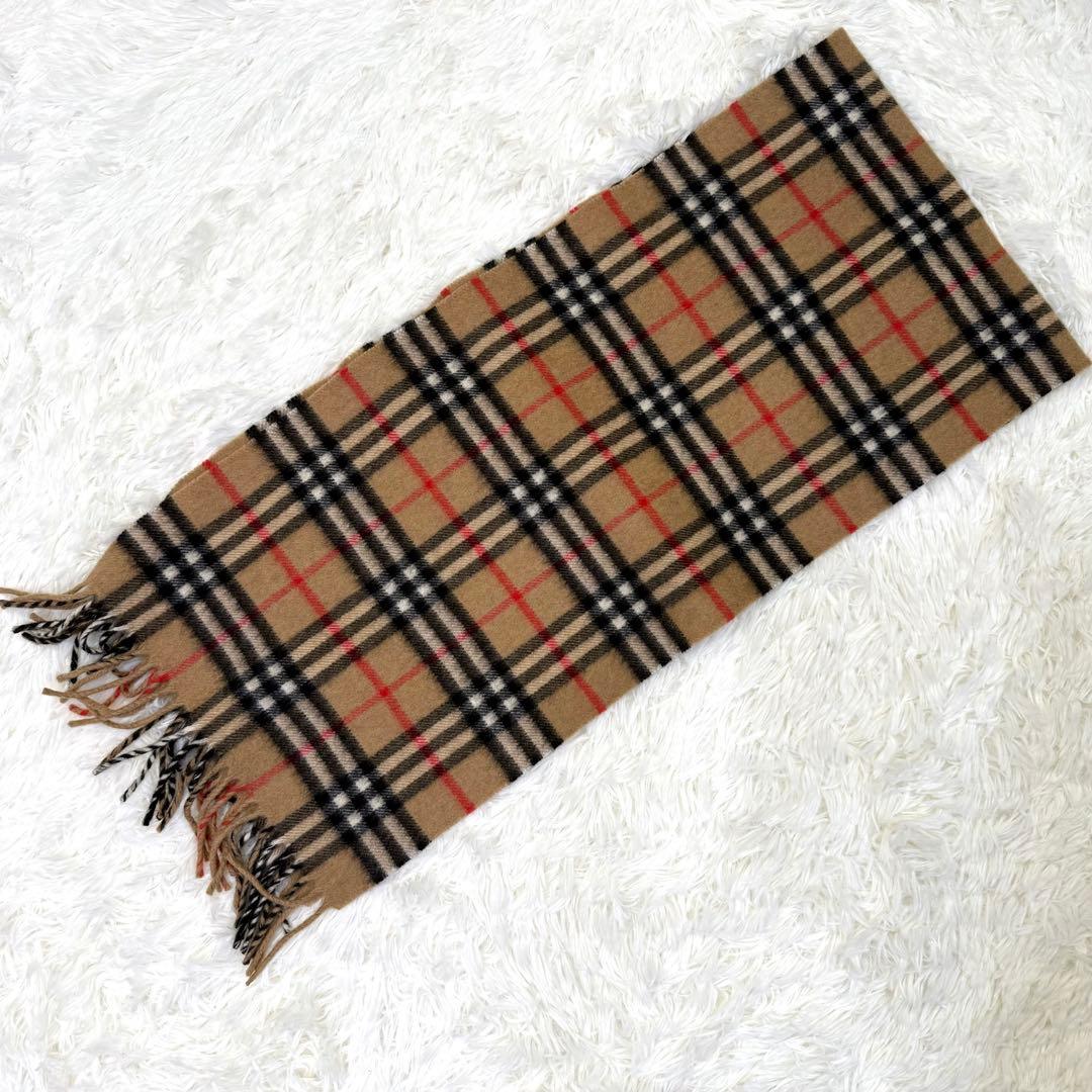 Burberrys バーバリー カシミヤ100% ノバチェック マフラー