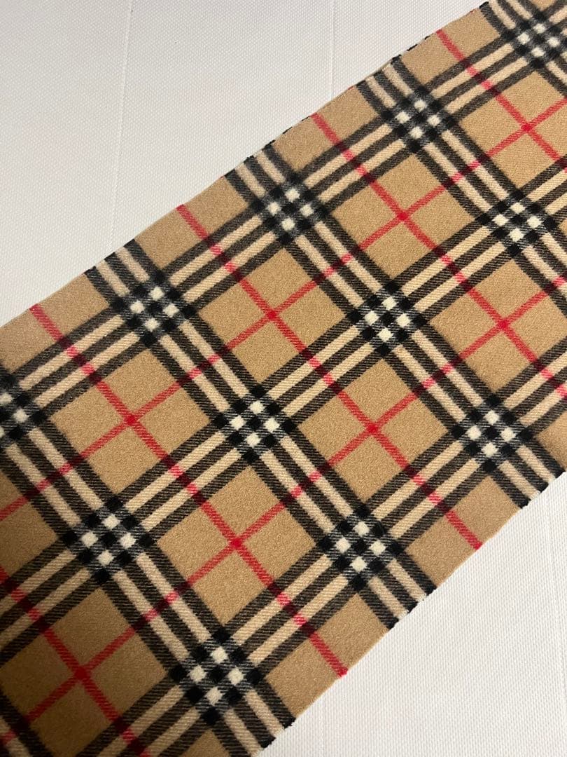 美品　クリーニング済み　Burberry バーバリー マフラー カシミヤ100