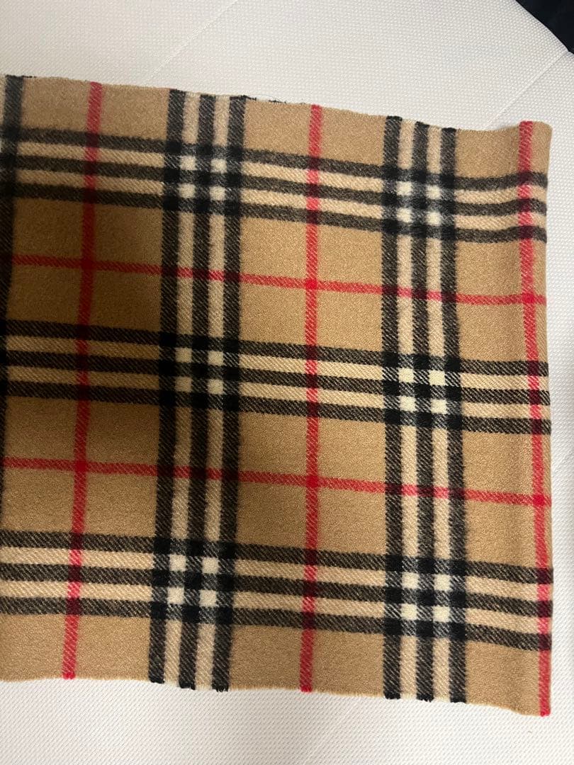 美品　クリーニング済み　Burberry バーバリー マフラー カシミヤ100