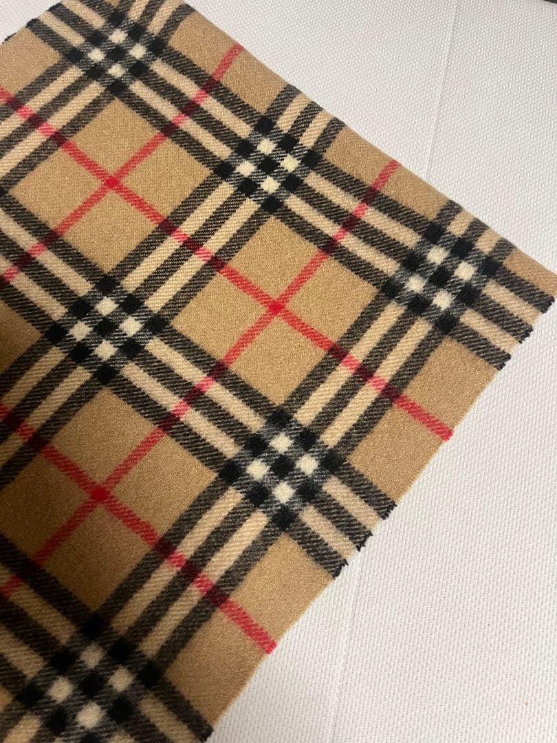 美品　クリーニング済み　Burberry バーバリー マフラー カシミヤ100