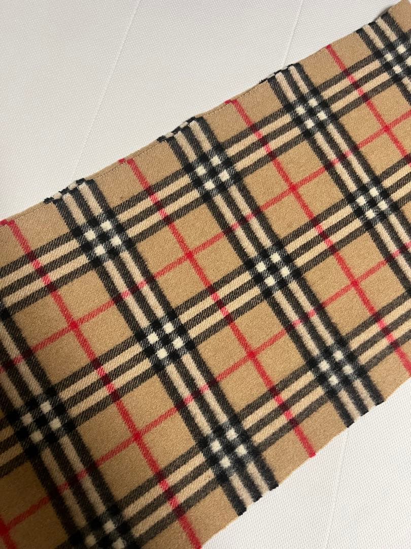 美品　クリーニング済み　Burberry バーバリー マフラー カシミヤ100