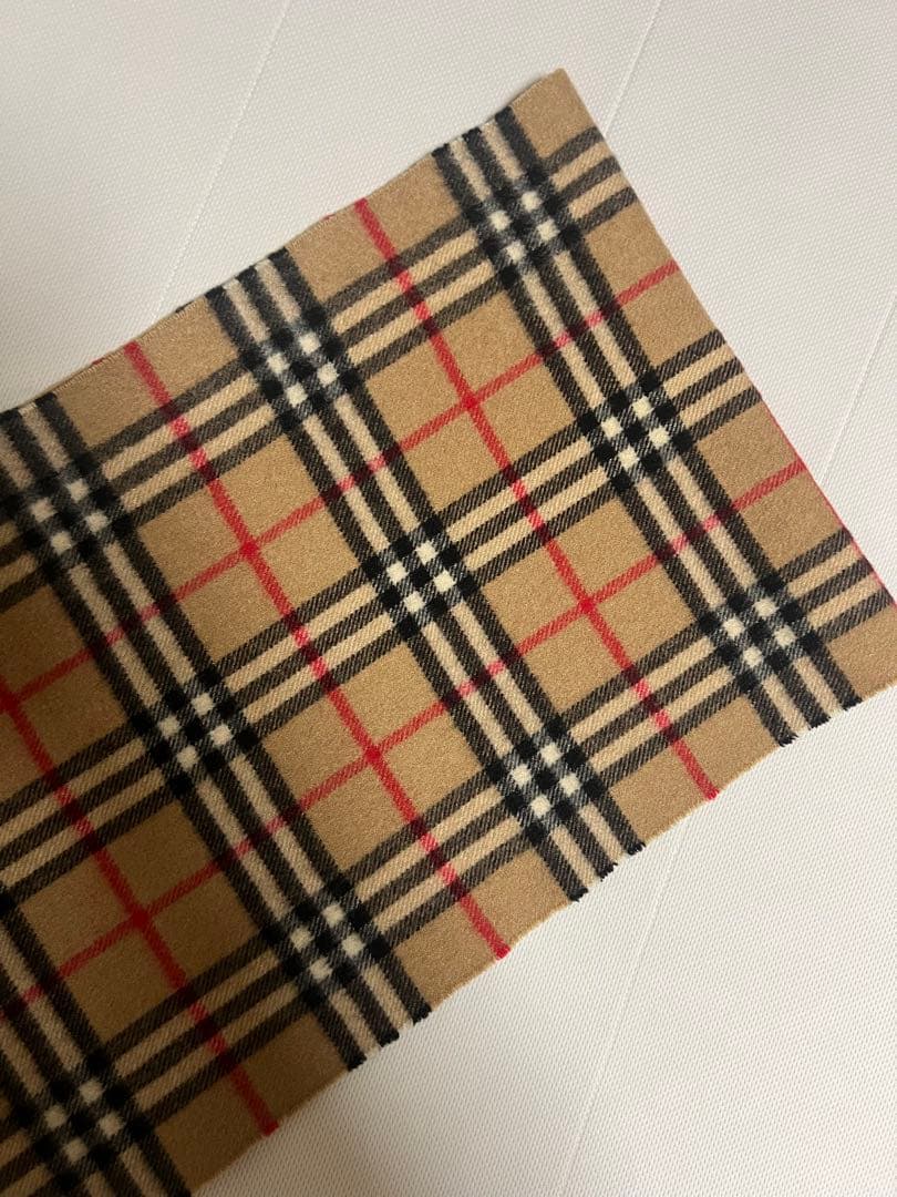 美品　クリーニング済み　Burberry バーバリー マフラー カシミヤ100