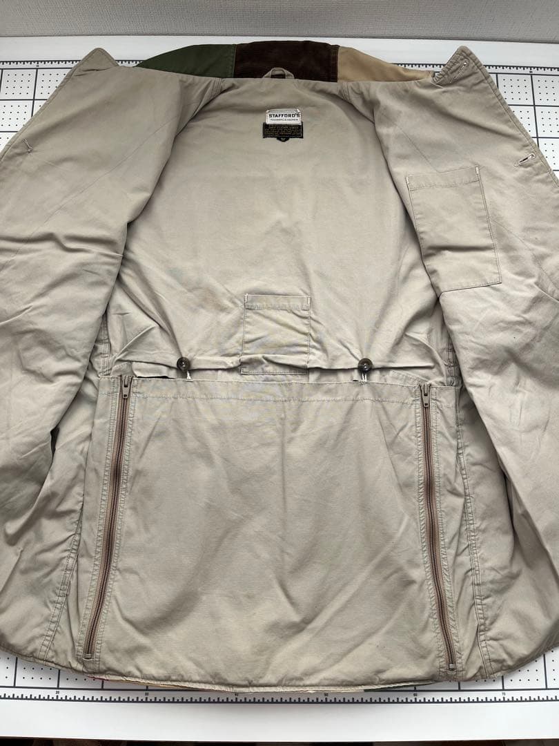 60s70s レインボーレイクジャケット ビンテージ ハンティング パッチワーク