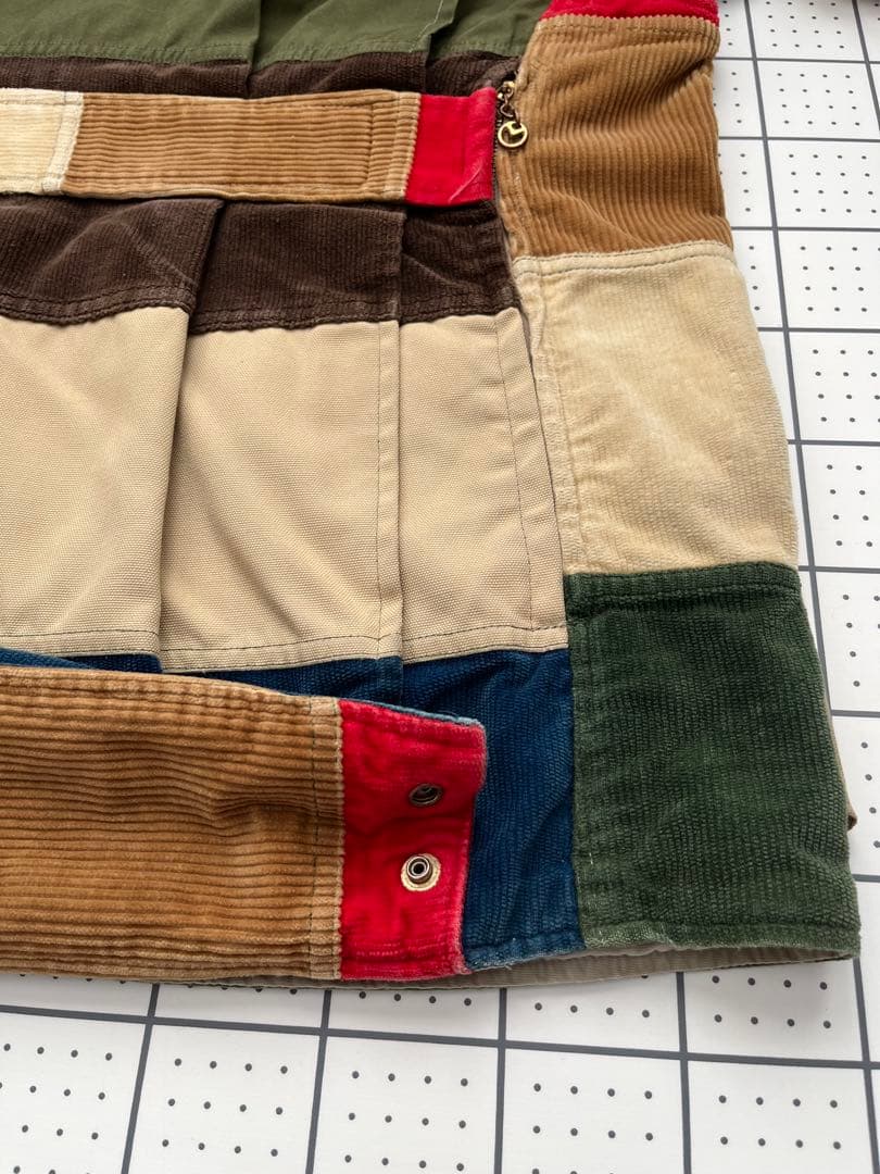 60s70s レインボーレイクジャケット ビンテージ ハンティング パッチワーク