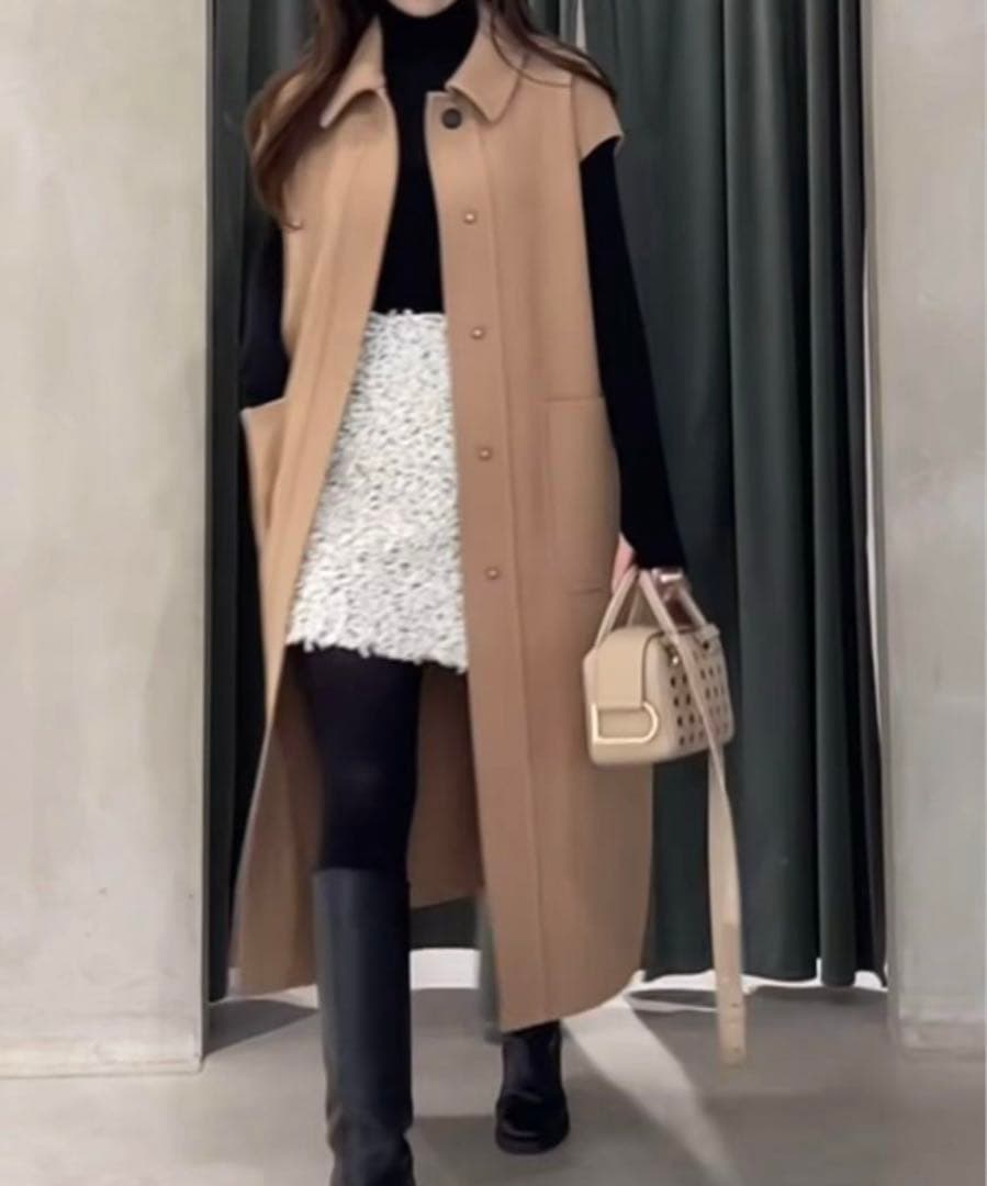 スカート hyeon pepper mini wrap skirt S