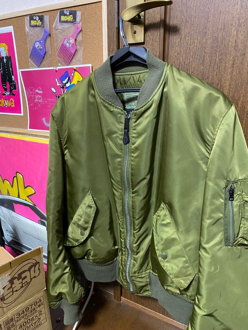 アルファ　MA-1 USA製 ALPHA ヴィンテージ　XL 82790 当時物