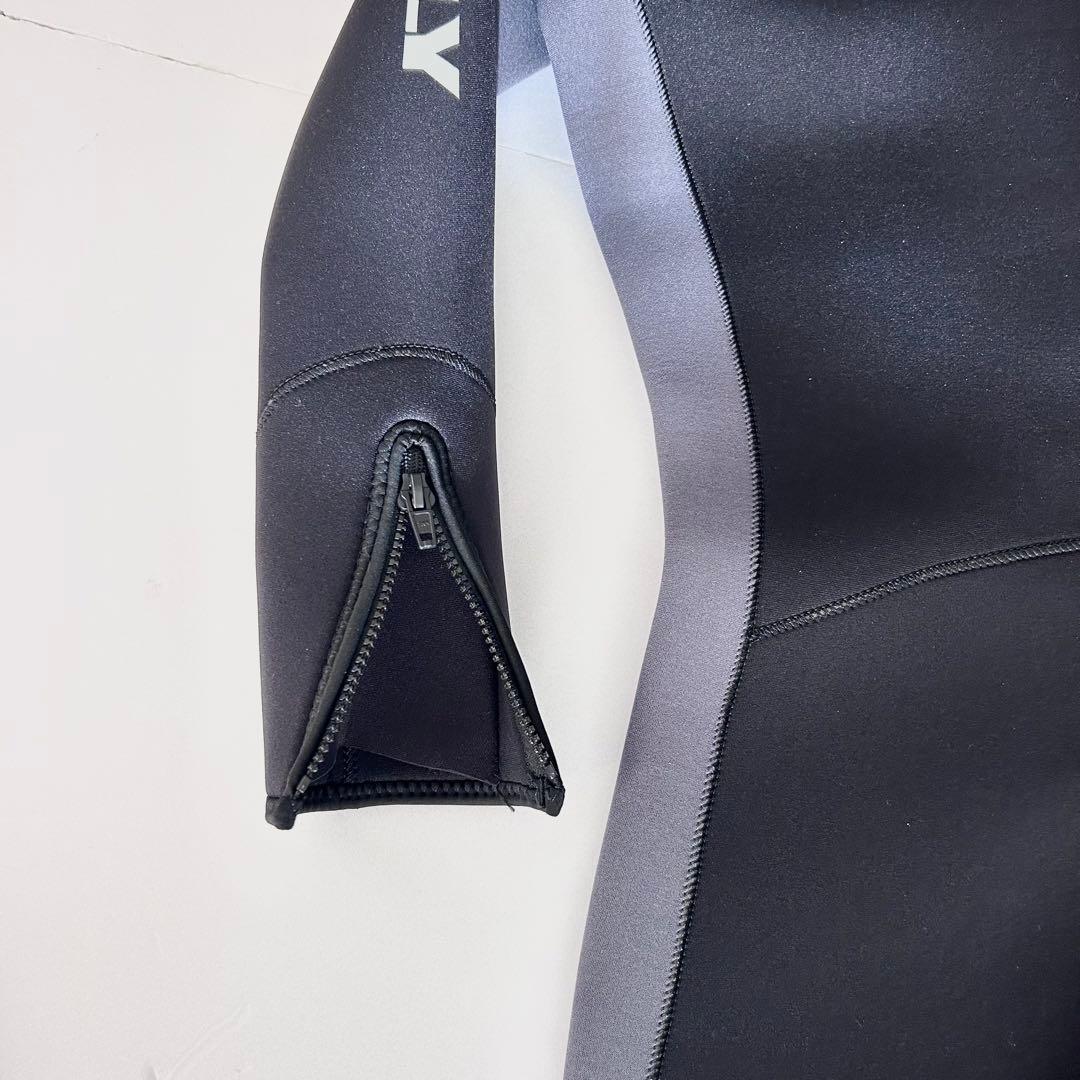 ZCCO フード付き ウェットスーツ フルスーツ 5mm メンズ L
