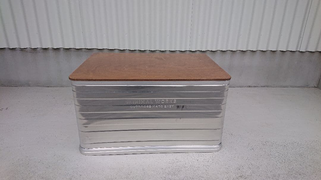 ミニマルワークス アルミコンテナ woodの蓋付き