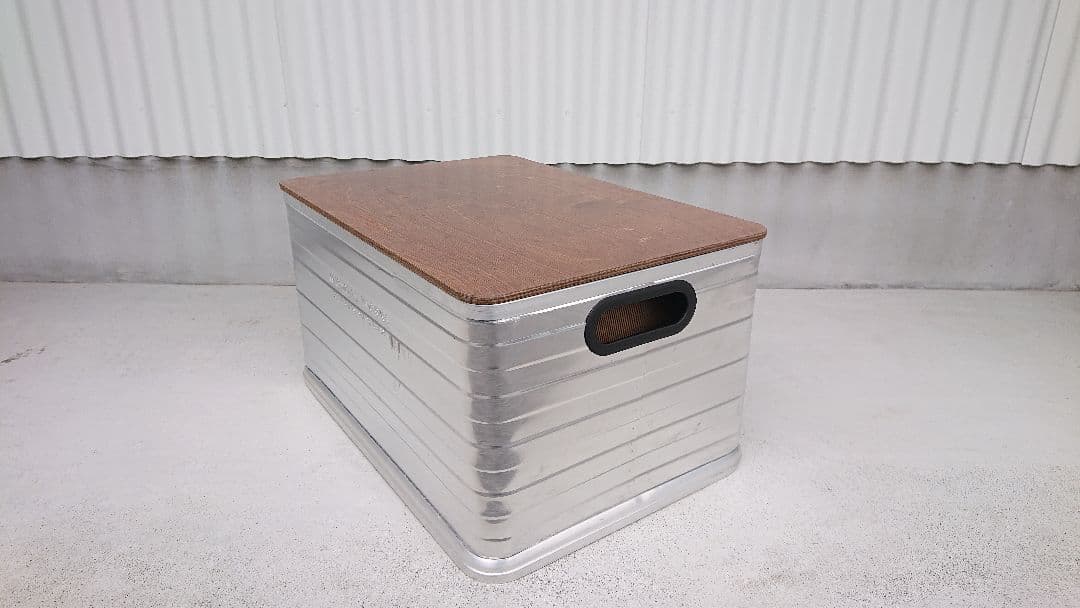 ミニマルワークス アルミコンテナ woodの蓋付き