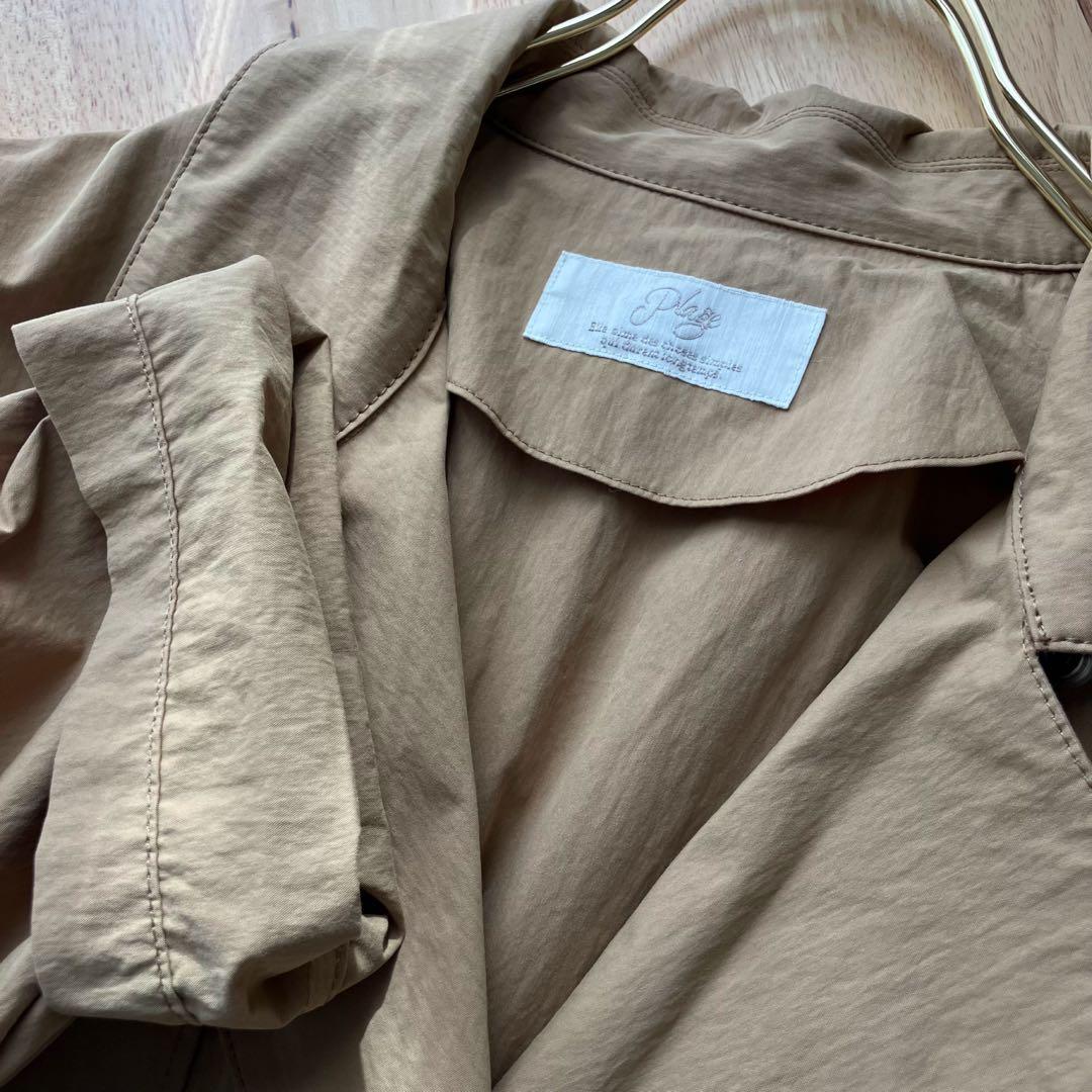 【新品】plage テントコート 38 トレンチコート ベージュ