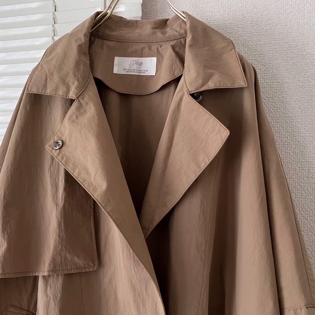【新品】plage テントコート 38 トレンチコート ベージュ