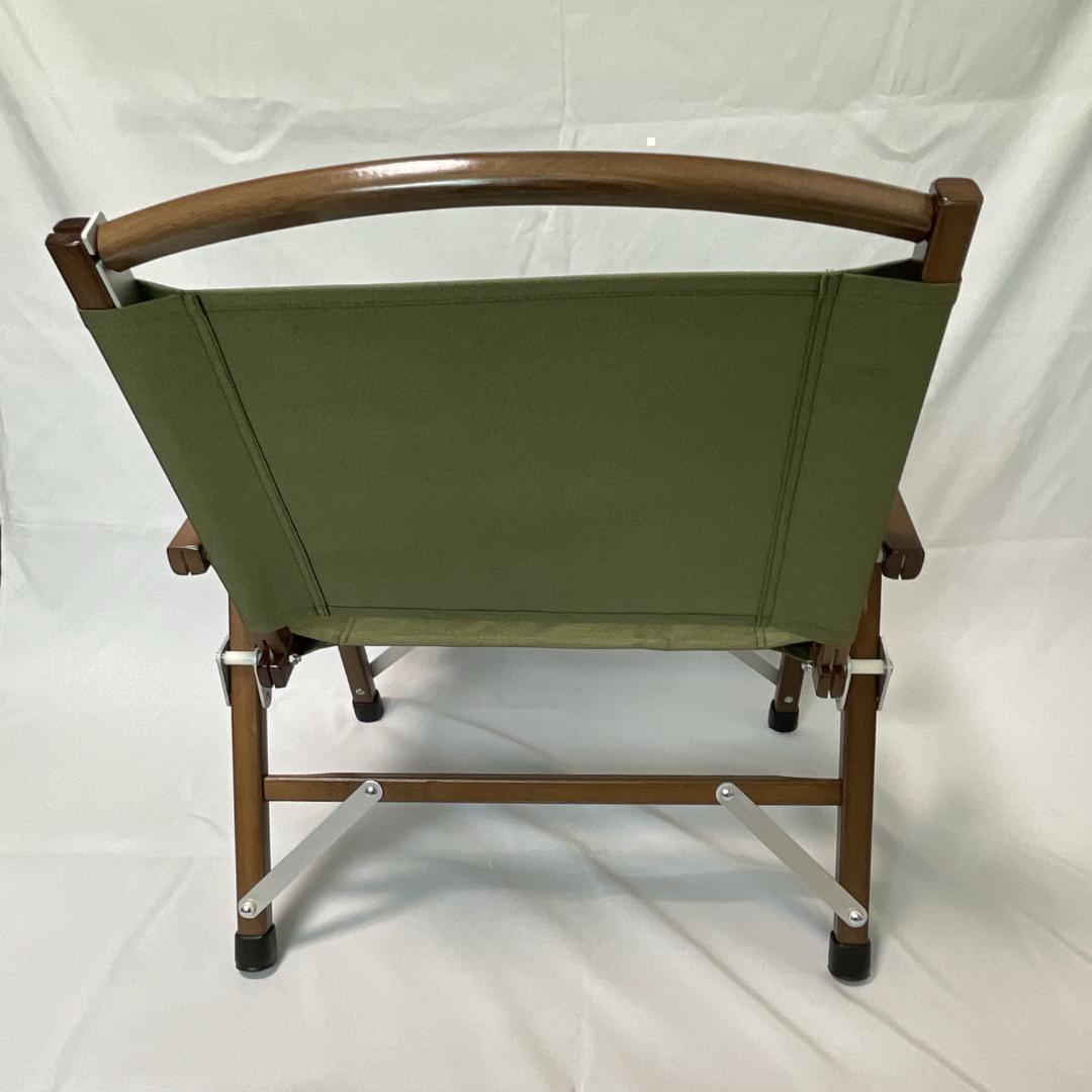 【2脚セット】カーミットチェア同規格品 グリーン ウォールナット ウッドチェア