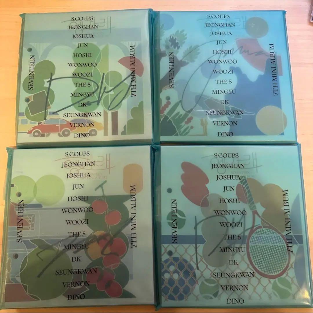 SEVENTEEN セブチ ジョンハンジョシュアドギョム、直筆サイン　ヘンガレ