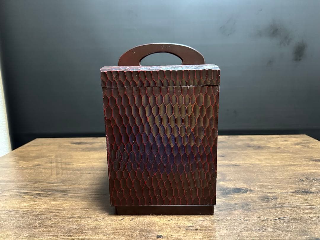 鎌倉彫　裁縫箱　ソーイングボックス