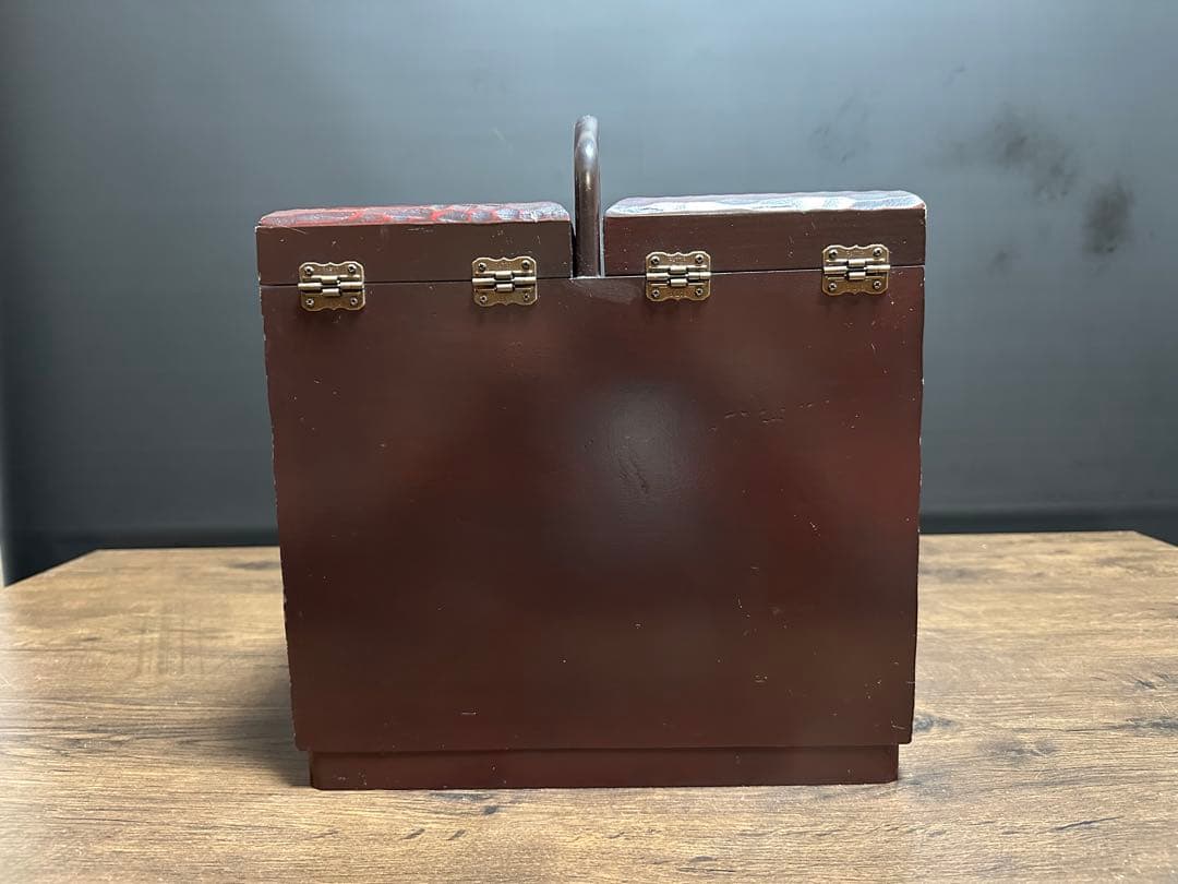 鎌倉彫　裁縫箱　ソーイングボックス