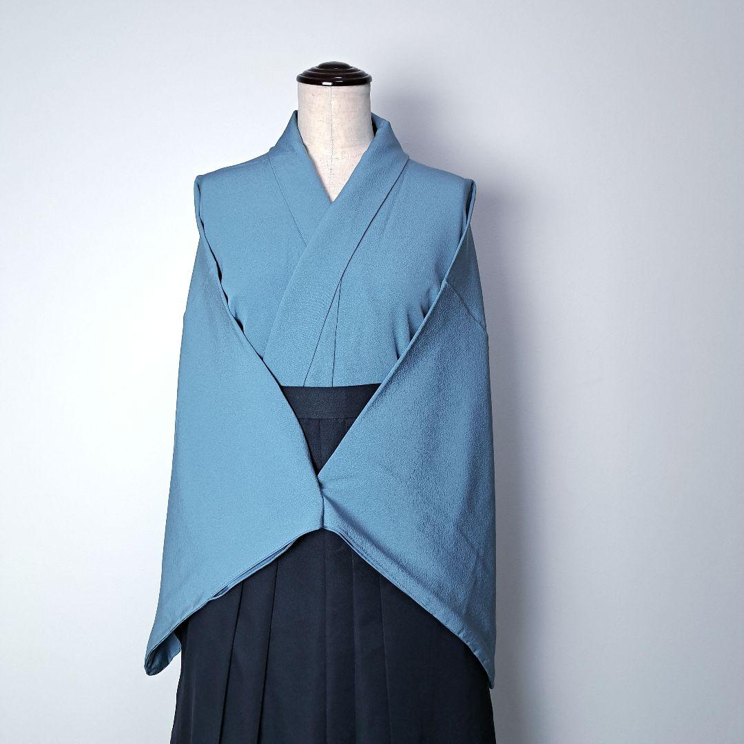 勿忘草色 弓道 着物 和服 審査