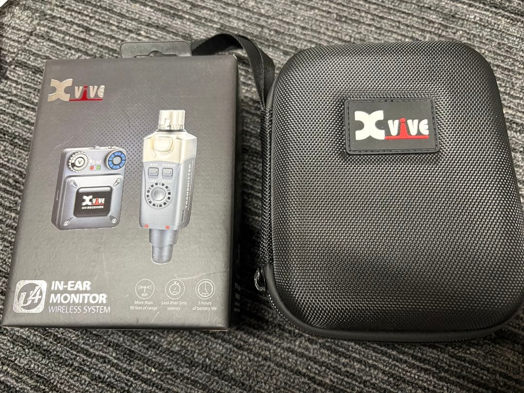 Xvive U4 ワイヤレスインイヤーモニター 専用ハードケース付き