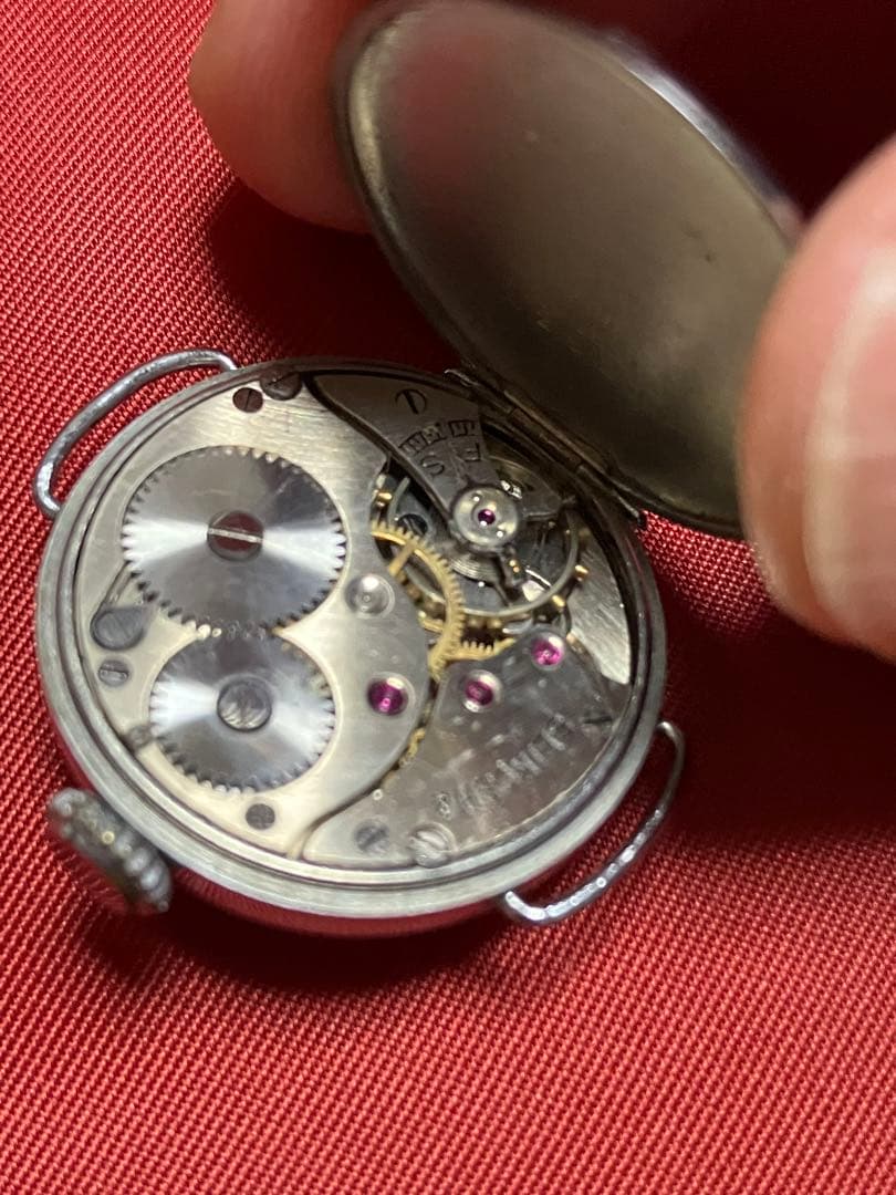 セイコー精工舎モリス10型二重防塵ケース入りパリス環ベルト着、問題ない稼働品