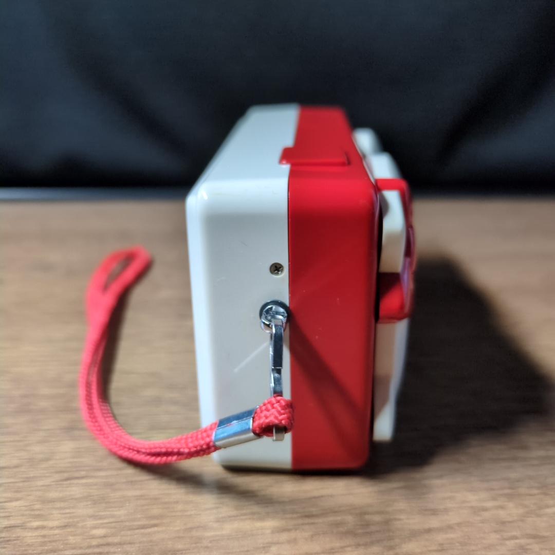 ハローキティ【レア美品】トイカメラ/ 赤と白/ 専用ソフトケース&ストラップ付き