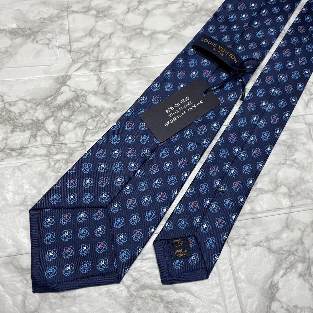未使用　ルイヴィトン　LOUIS VUITTON ネクタイ　　ヴィヴィエンヌ