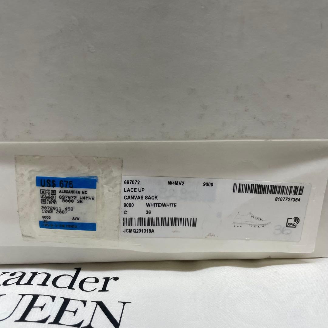 か*む様 未使用　Alexander McQueen 厚底スニーカー ホワイト