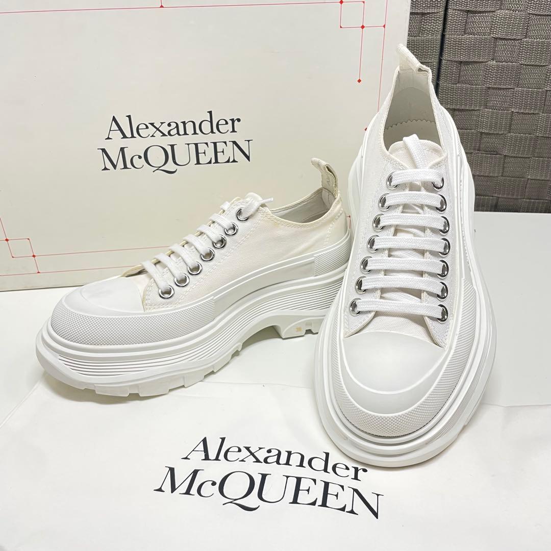 か*む様 未使用　Alexander McQueen 厚底スニーカー ホワイト