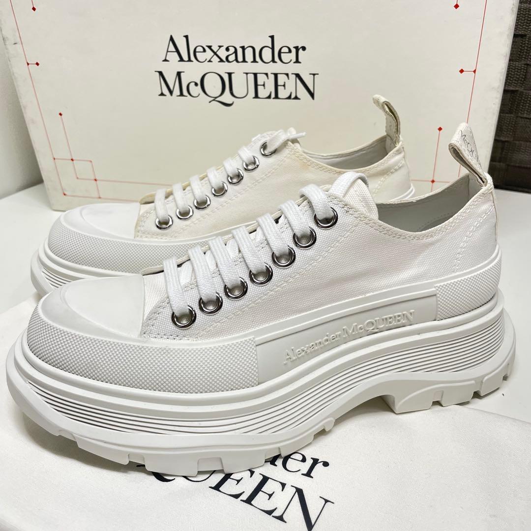 か*む様 未使用　Alexander McQueen 厚底スニーカー ホワイト