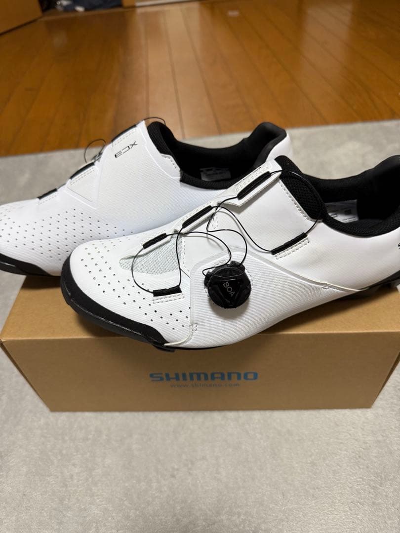 【未使用】SHIMANO ビンディングシューズ SH-XC300 ホワイト 44