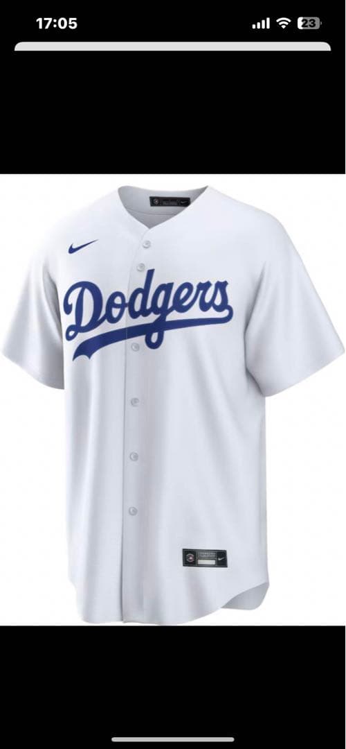 【正規購入品】ナイキ製大谷翔平選手　ドジャース　ホームユニフォーム　Mサイズ　白