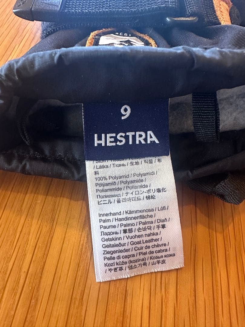 ヘストラHESTRA 3-Finger スキーグローブ サイズ9