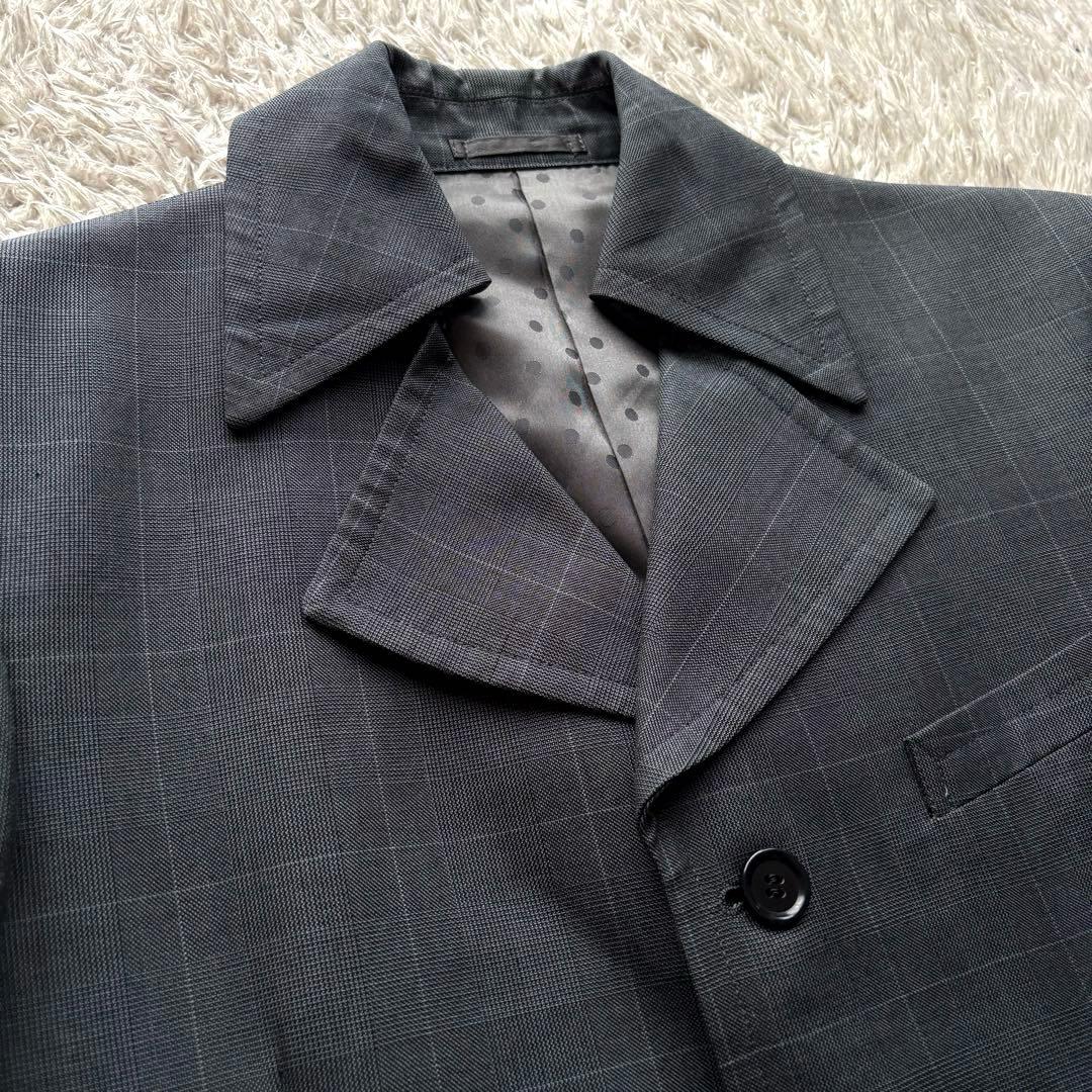 ★セットアップ★ Zazous スーツ グレンチェック シングル ドット 灰色