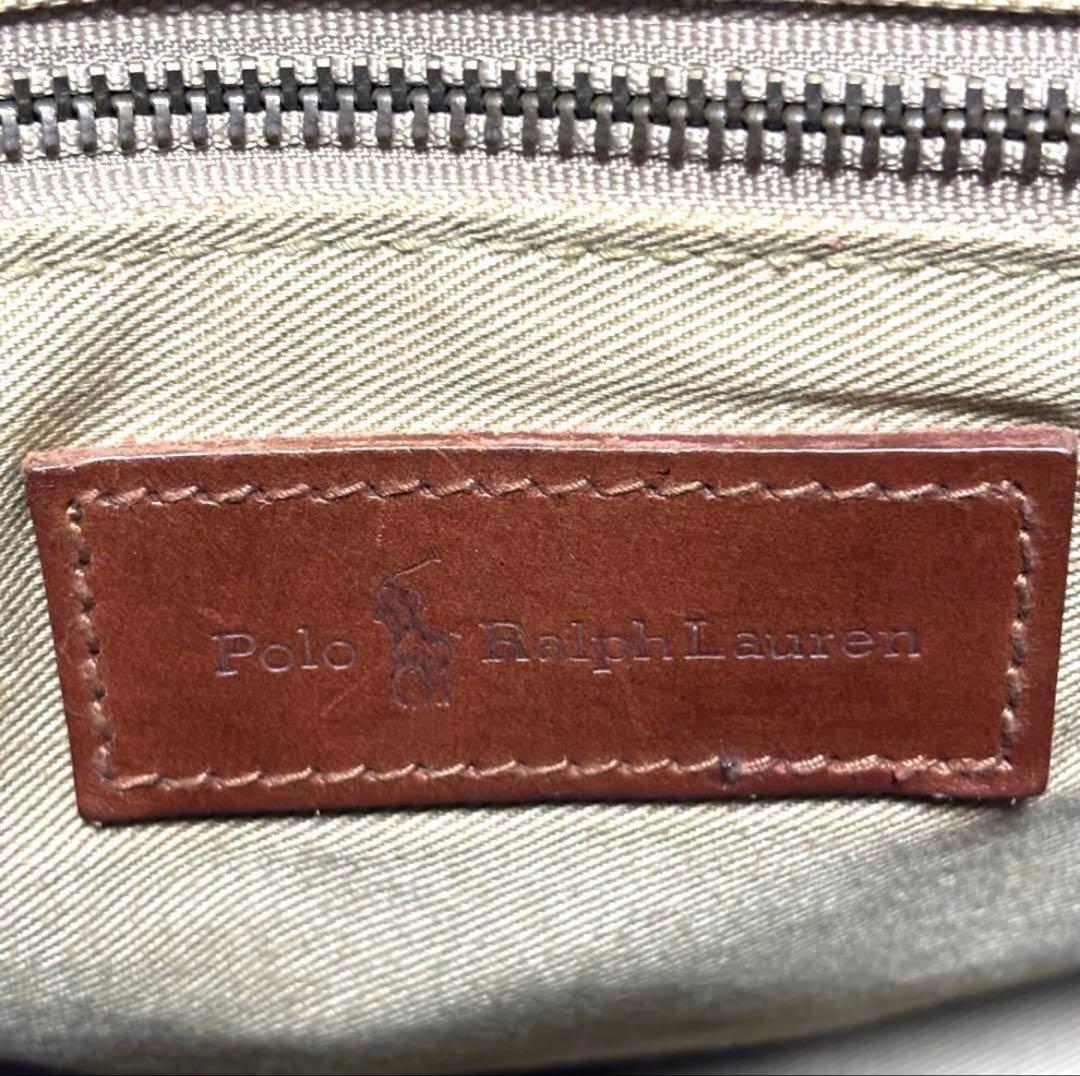 希少　ラルフローレン　ハンドバッグ　ミニボストンバッグ　タータンチェック　赤茶