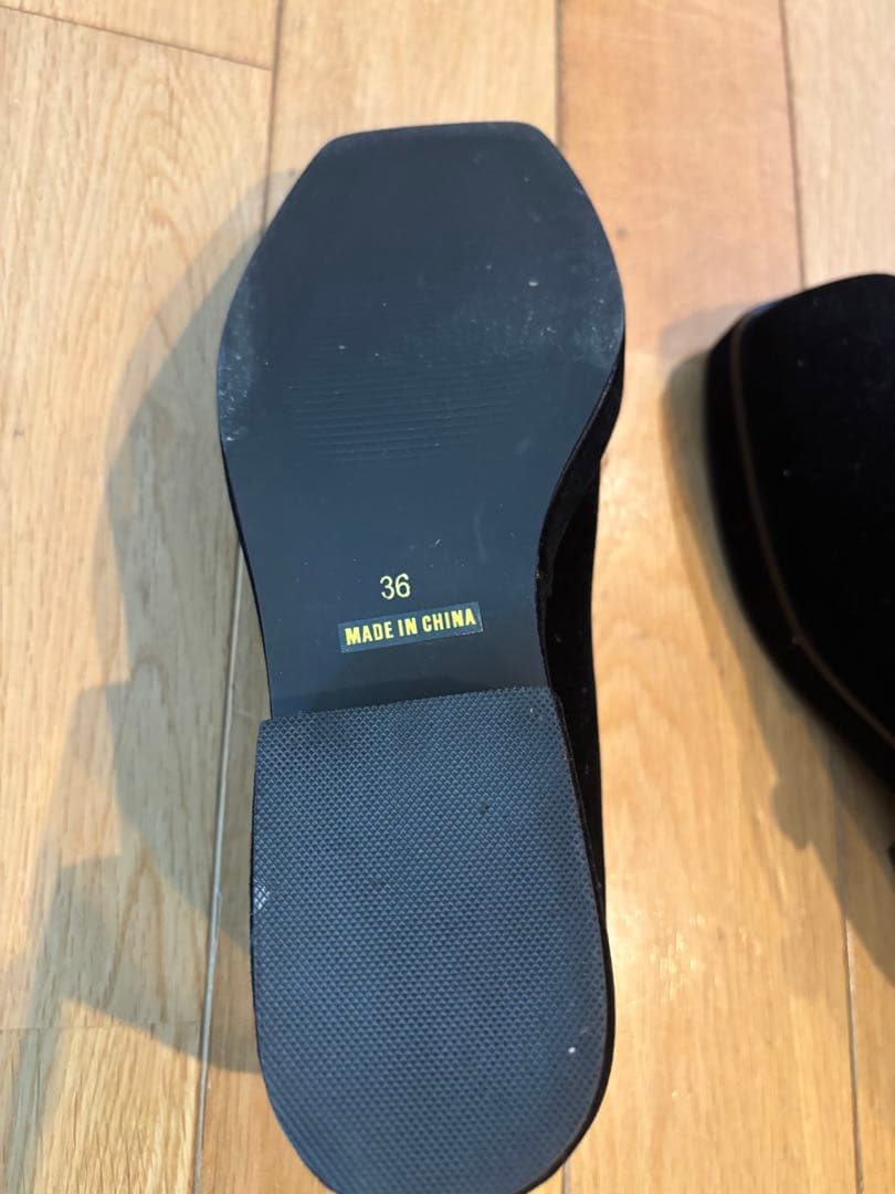 ENFOLD スクエアメリージェーン ブラック 36