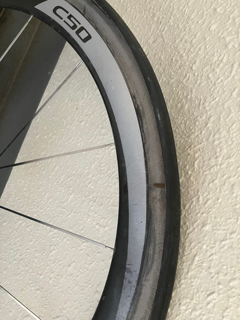 100km未満使用SHINANOシマノDURA-ACEチューブラーホイールC50