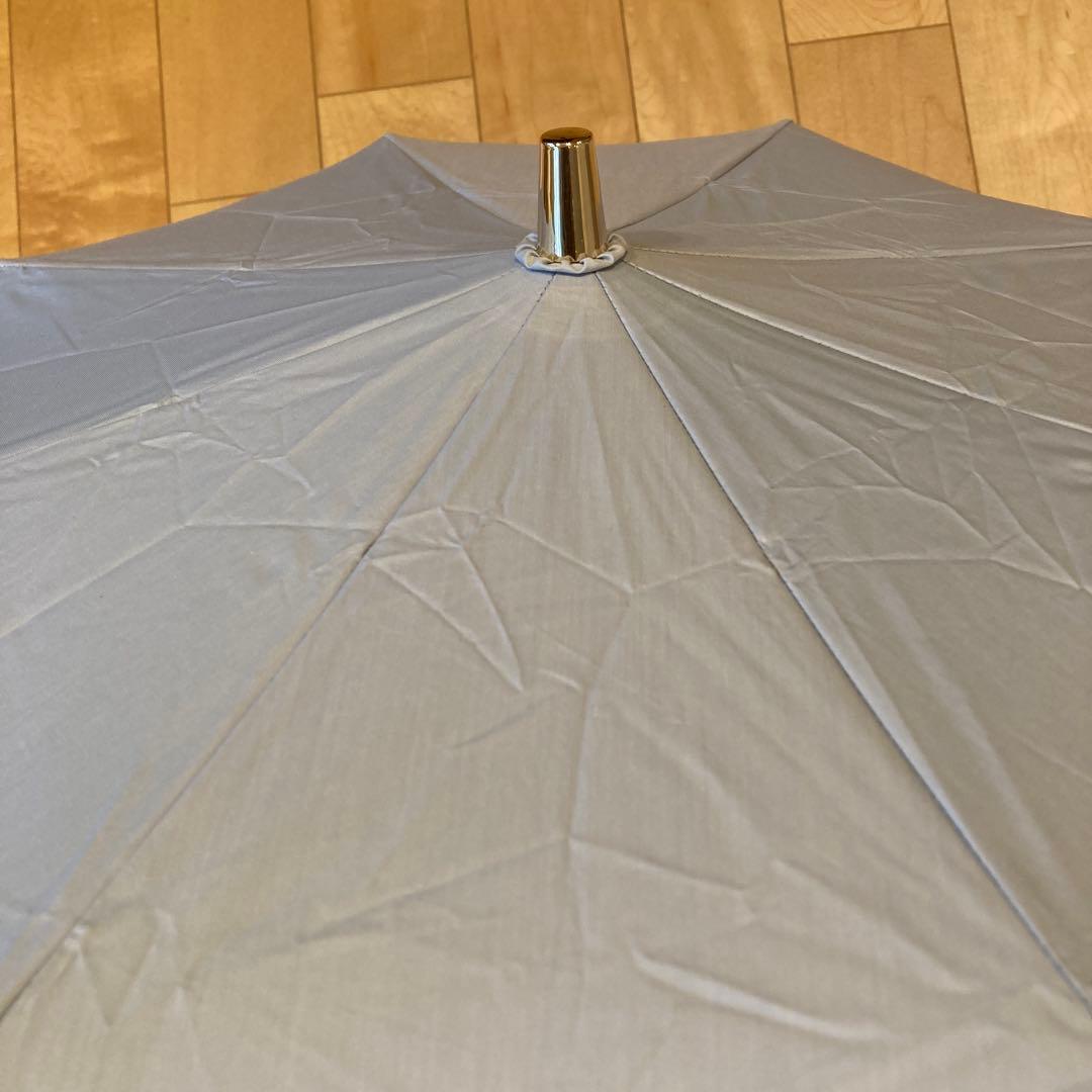 グレイシー　晴雨兼用フリルたっぷり　日傘　シルバーグレー