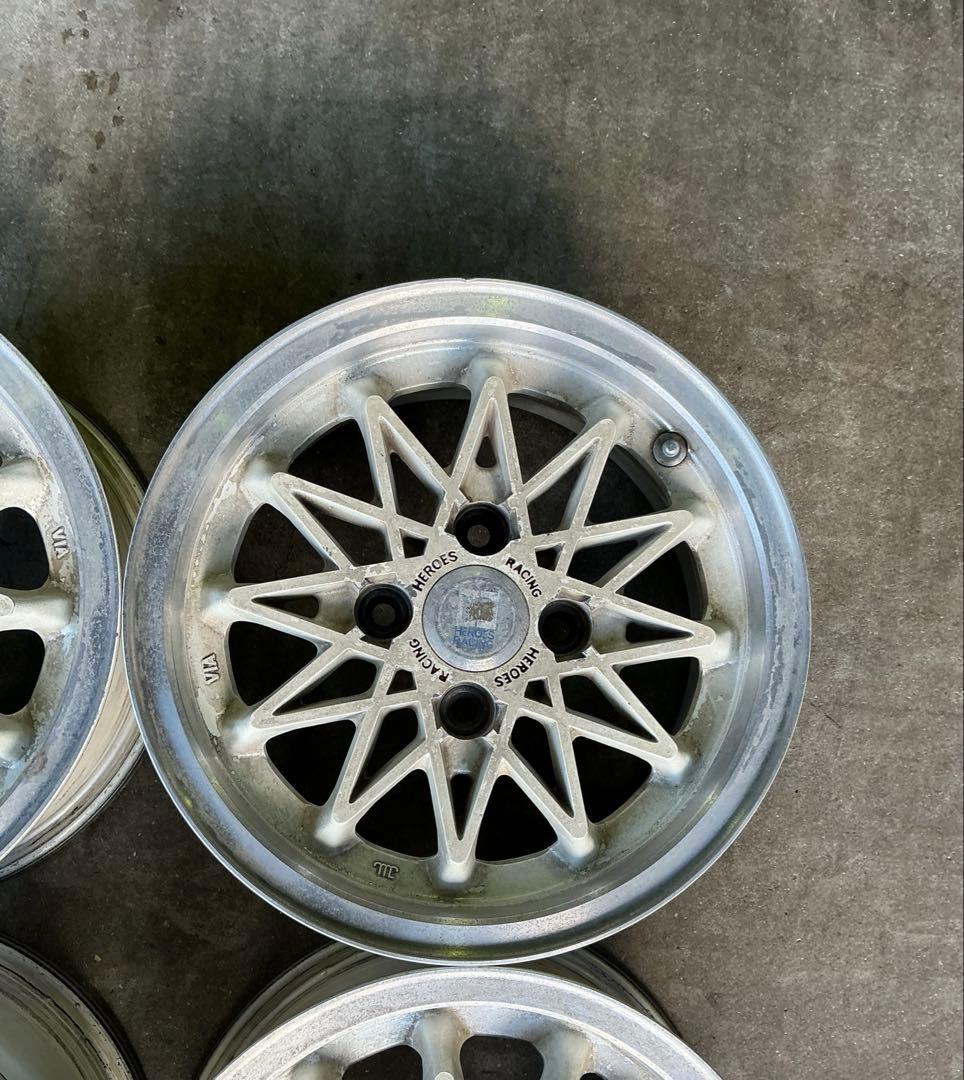 ヒーローズレーシング 13×5.5J 4穴 100mm 当時物