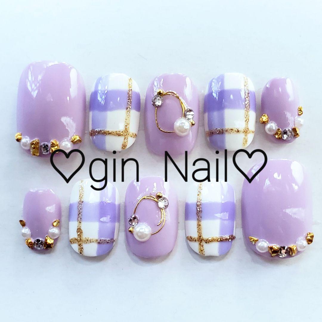 冬物セール❤️あめとSHOP❤️　ネイルチップ　オーダー　スキニーオーバル