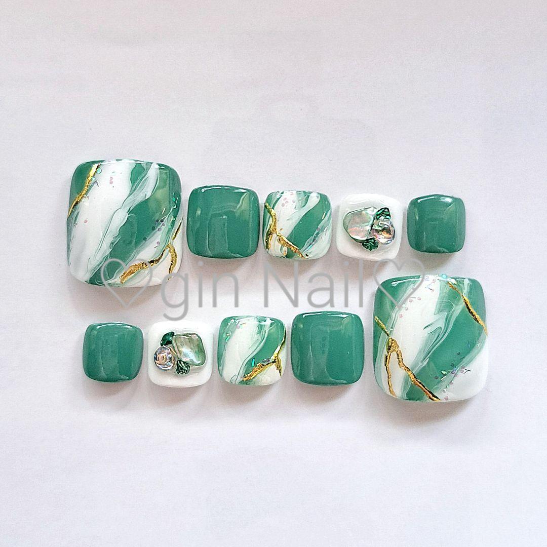 冬物セール❤️あめとSHOP❤️　ネイルチップ　オーダー　スキニーオーバル