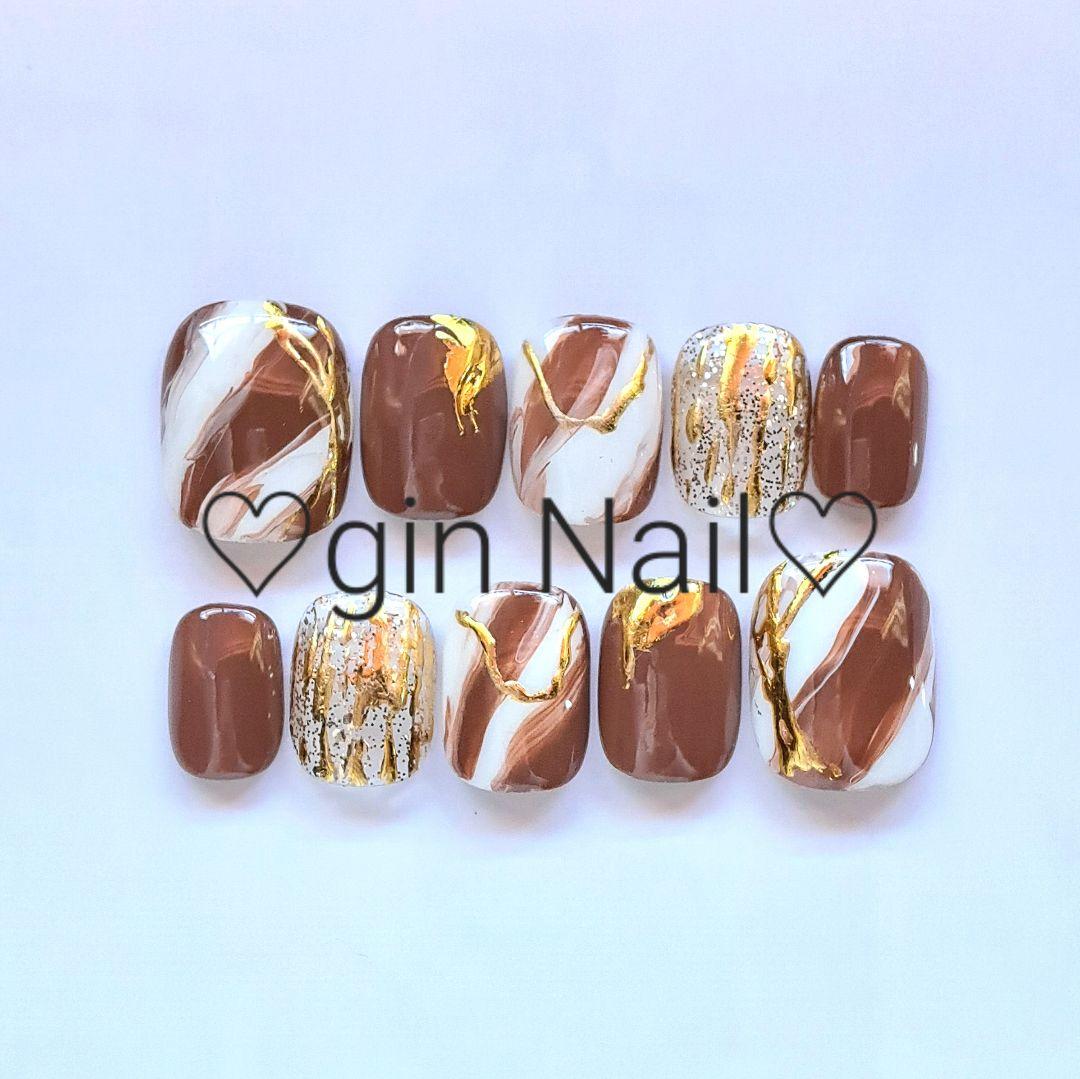 冬物セール❤️あめとSHOP❤️　ネイルチップ　オーダー　スキニーオーバル