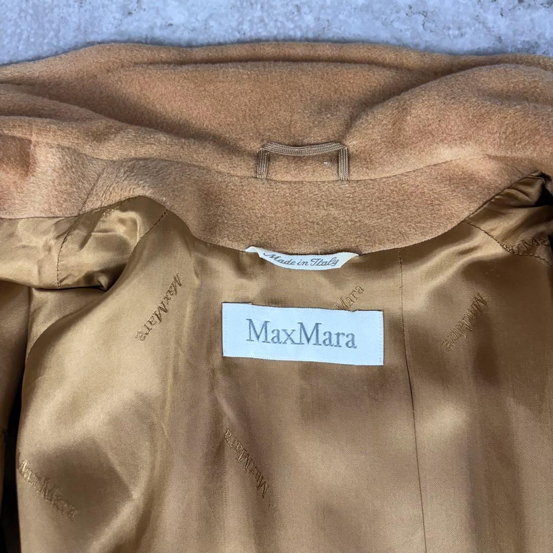 マックスマーラ　MaxMara 40 ダブルブレスト　カシミヤ混　コート　白タグ